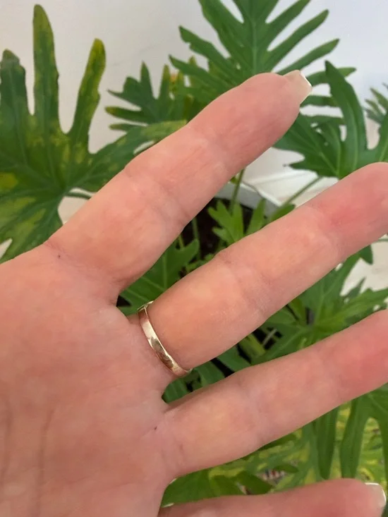 Solid Real 14K white Gold Designer look Ring with CZ stones size 8 - Picture 7 of 11